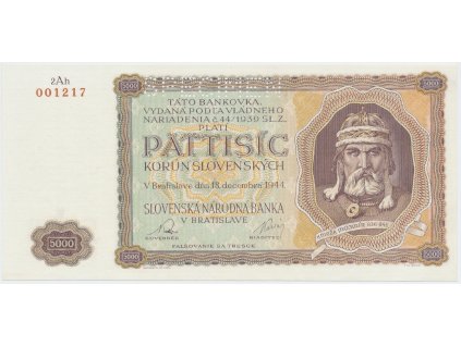 5000 Koruna 1944, série 2Ah, Hej.N3.S1