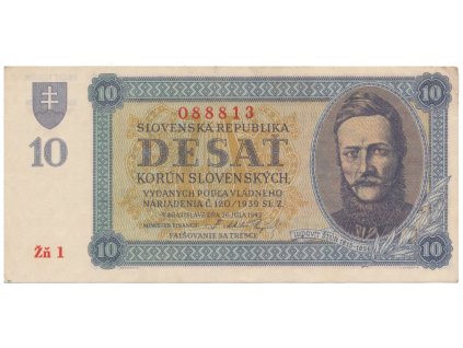 10 Koruna 1943, série Žň 1, Hej.54a1