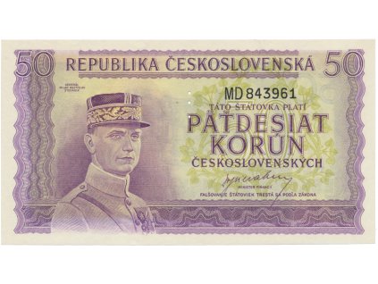 50 Koruna b.d. (1945), série JT, MD, Hej.73a.S1