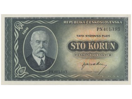 100 Koruna b.d. (1945), série PN, PT, Hej.74a