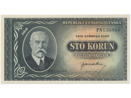 100 Koruna b.d. (1945), série PN, Hej.74a.S2
