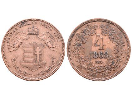 4 Krejcar 1868 KB