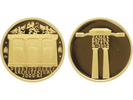 2000 Kč 2004 - Empír - Zámek Kačina, PROOF