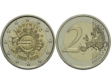 2 Euro 2012 - Společná evropská měna - 10. výročí zavedení