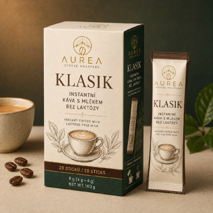AUREA Klasik 20x8g Box Product Mockup