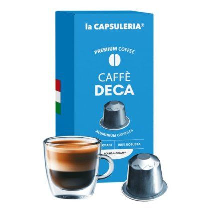 deca coffee aluminum capsules compatible with nespresso