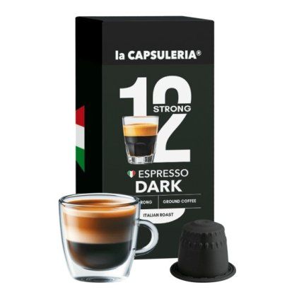 espresso dark coffee capsules compatible with nespresso