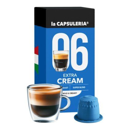 extra cream coffee capsules compatible with nespresso