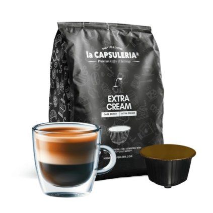 extra cream coffee capsules compatible with nescafe dolce gusto