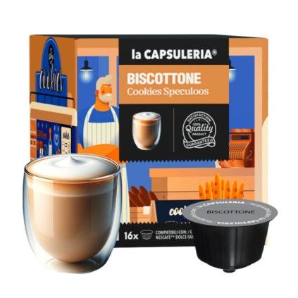 cookie speculoos belgian biscuit capsules compatible with nescafe dolce gusto