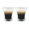 2x 80ml thermal glass cups miki