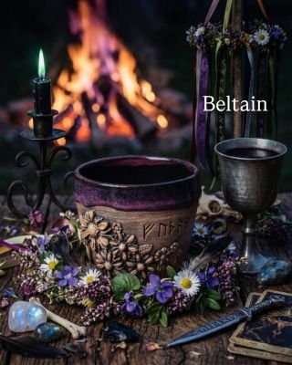 Beltain už je za dveřmi, i když to tak venku zatím nevypadá. Dívám se na jinovatku a zahřívám se myšlenkami na beltainový...