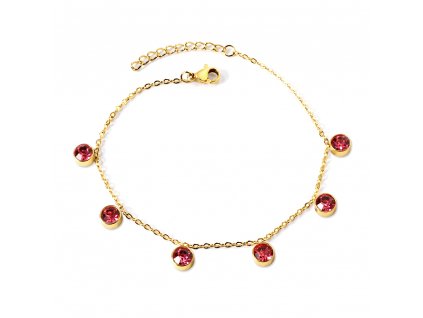 1374 1 pozlateny naramok corey red