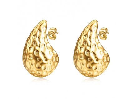 1 Pair Simple Style Water Droplets Plating Stainless Steel Ear Studs (3)