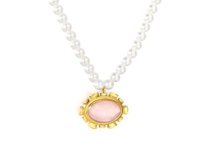 Pozlátený náhrdelník SOLIS