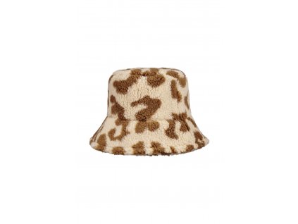 Teddy bucket hat so zvieracím vzorom WILLIE BEIGE