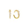 1056 2 strieborne pozlatene earcuffs madonna