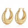 Fashion Solid Color Stainless Steel Plating Earrings 1 Pair (2)