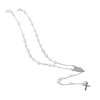 Ruženec ROSARY (Farba perlový - strieborný)
