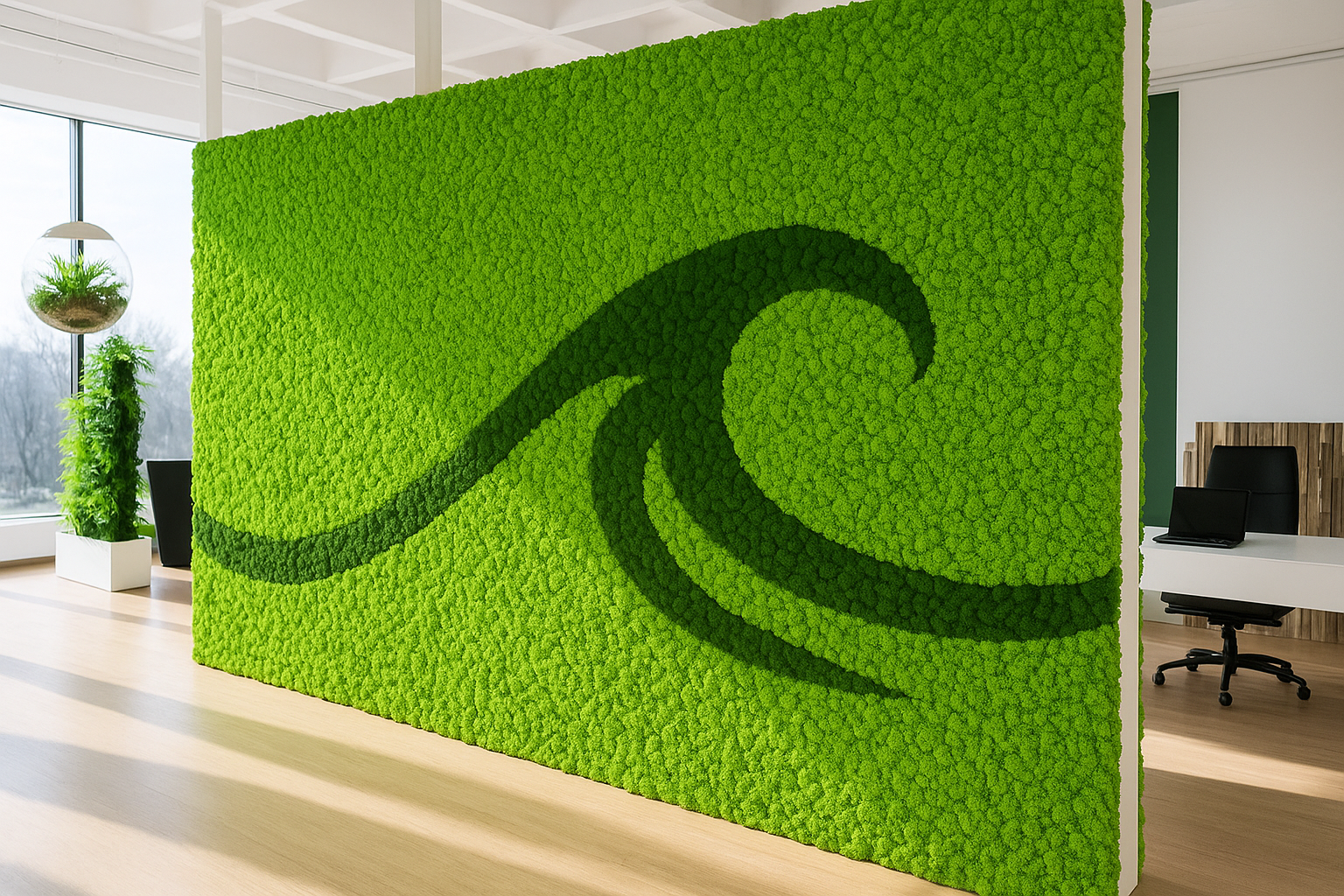 Machové logo detail