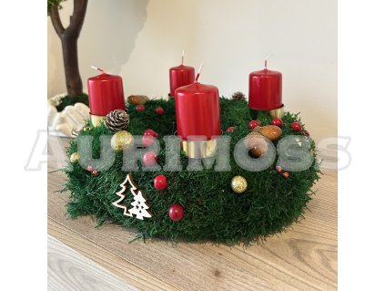 Vianočný Veniec so sviečkami