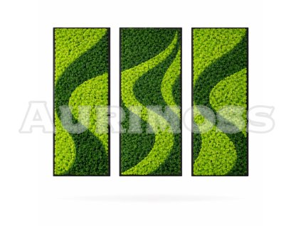 Variant 1 machový obraz Aurimoss Zelená vlna