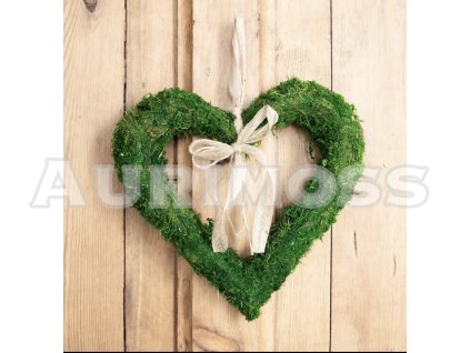 Machový veniec v tvare srdca – Srdce prírody