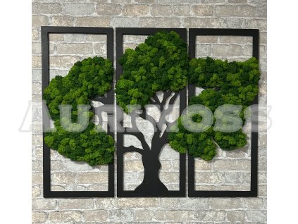 Machový obraz s lišajníkom – Strom prírody