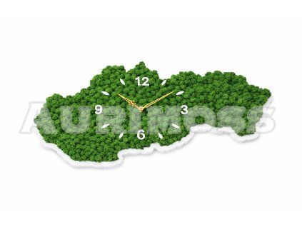 Machové hodiny – Mapa Slovenska