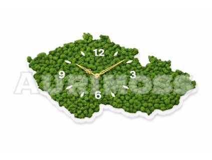 Machové hodiny – Mapa Česka