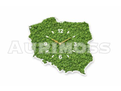 Machové hodiny – Mapa Poľska