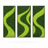 Variant 3 machový obraz Aurimoss Zelená vlna