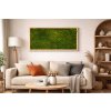 Hranatý machový obraz z long moss interier