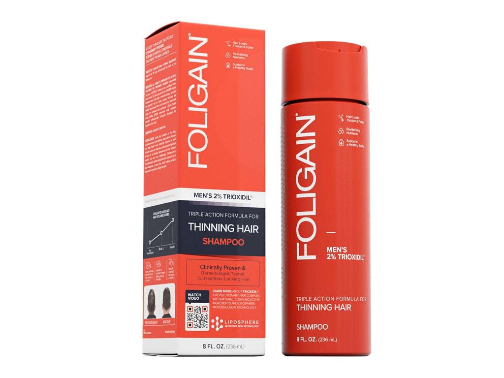Foligain Triple Action šampon proti padání vlasů s 2 trioxidilem pro muže 01