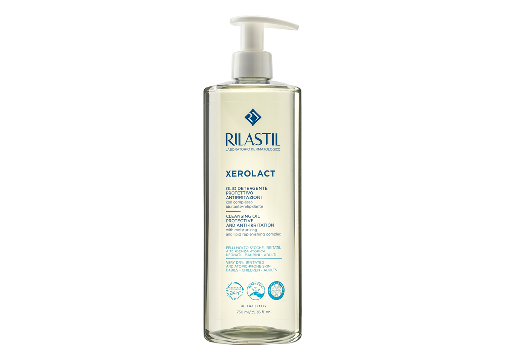 Rilastil Xerolact čistící olej na obličej a tělo 750 ml