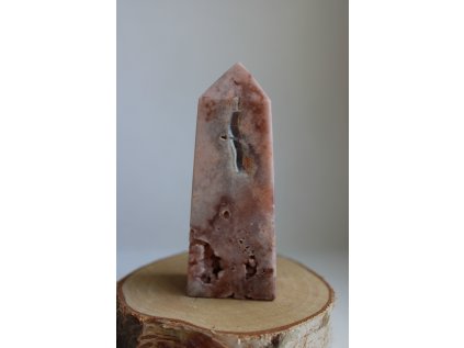 Růžový ametyst - obelisk 164 g