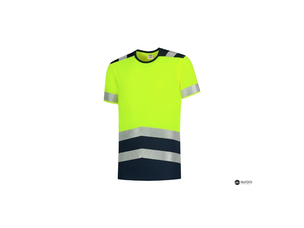 T-Shirt High Vis Bicolor-fluorescenčná žltá