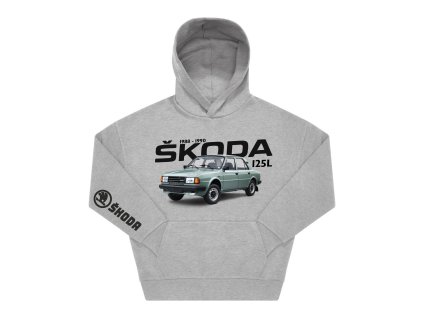 mikina škoda125L šedá predok