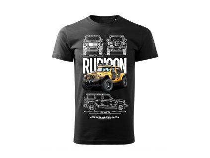tričko jeep predok čierna