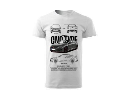 tričko civic predok biela