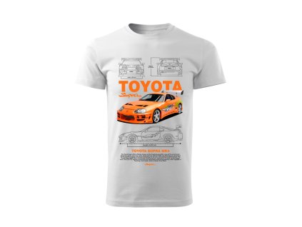 tričko toyota predok biela