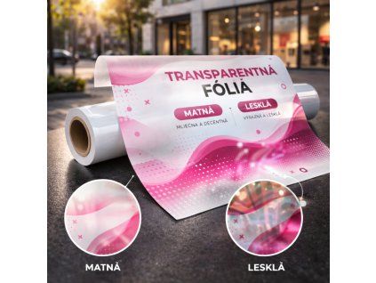 transparentná fólia
