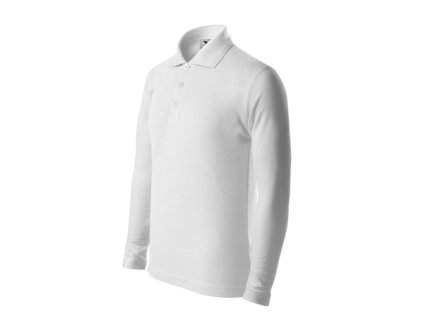 Pique Polo LS-biela
