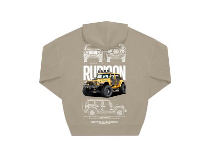 jeep mikina chrbát pieskova