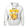 pikachu white hooden
