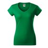Fit V-neck-trávová zelená
