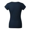 Fit V-neck-tmavomodrá