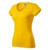 Fit V-neck-žltá