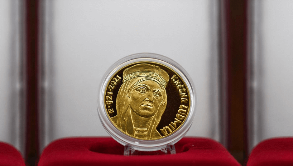 Nabízíme mimořádnou ražbu mince s tématem osobnosti kněžny Ludmily z emisního plánu ČNB pro období 2021-2025 | Aurum Bohemica