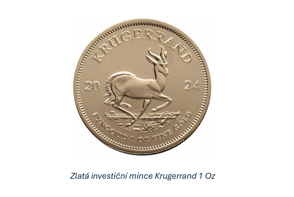 Zlatá investiční mince Krugerrand 1 Oz